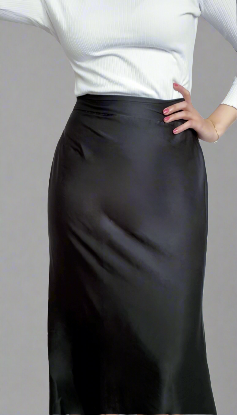 Satin skirt