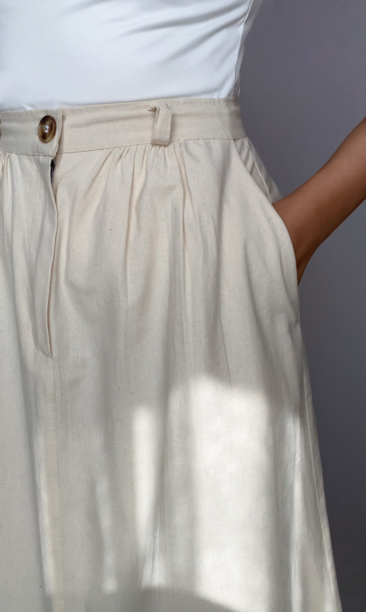 Old school linen skirt