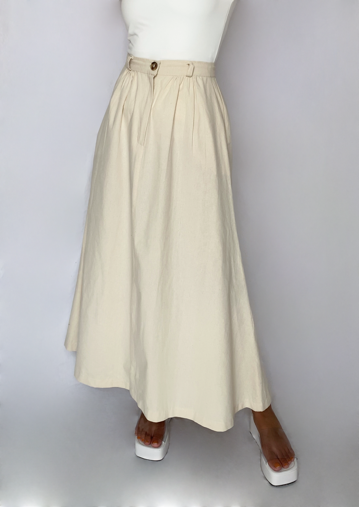 Old school linen skirt